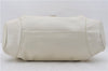 Authentic Salvatore Ferragamo Hand Tote Bag Leather White SF 7578D