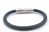 Auth Louis Vuitton Damier Graphite Bracelet Keepit Black M6140E LV Box 7579C