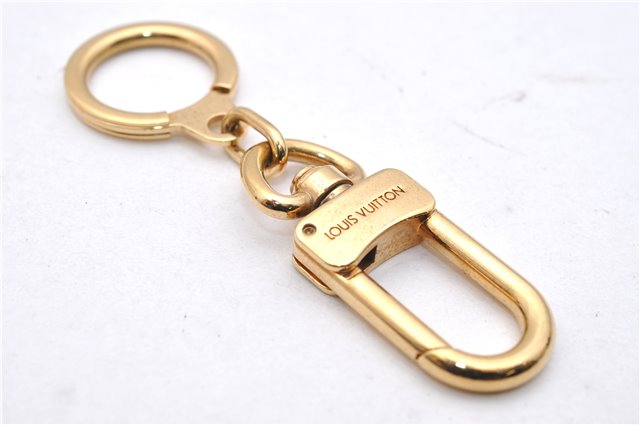 Authentic LOUIS VUITTON Charm Key Chain Anokre Gold M62694 LV 7584C