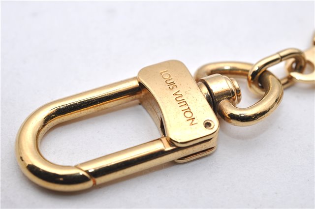 Authentic LOUIS VUITTON Charm Key Chain Anokre Gold M62694 LV 7584C