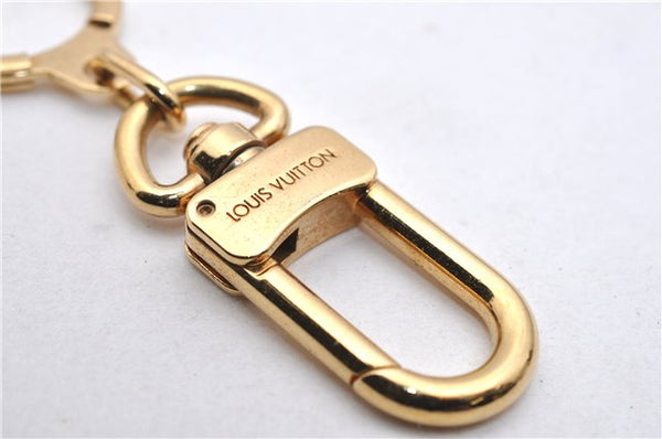Authentic LOUIS VUITTON Charm Key Chain Anokre Gold M62694 LV 7584C