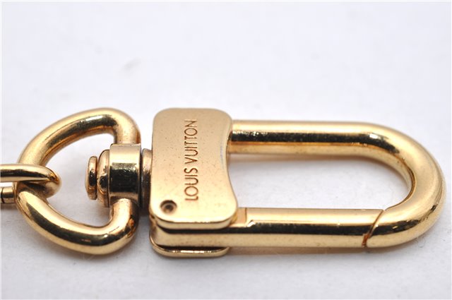 Authentic LOUIS VUITTON Charm Key Chain Anokre Gold M62694 LV 7584C