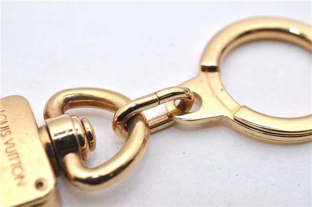 Authentic LOUIS VUITTON Charm Key Chain Anokre Gold M62694 LV 7584C