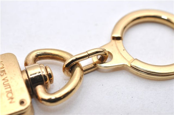 Authentic LOUIS VUITTON Charm Key Chain Anokre Gold M62694 LV 7584C