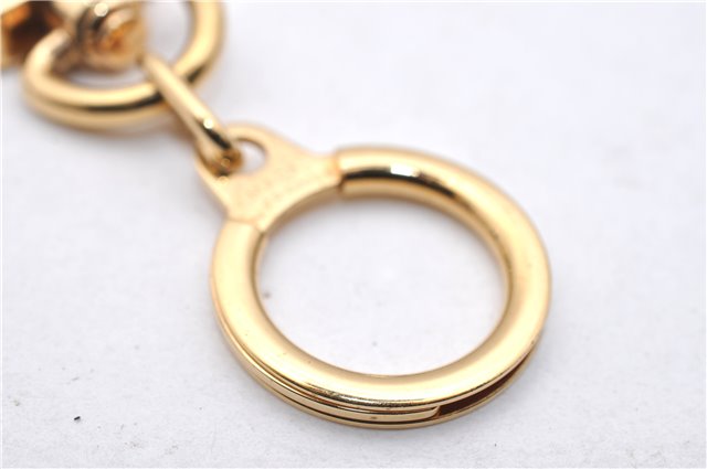 Authentic LOUIS VUITTON Charm Key Chain Anokre Gold M62694 LV 7584C
