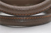 Authentic GUCCI Web Sherry Line Hand Boston Bag GG PVC Leather Brown 7584D