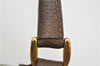 Authentic GUCCI Web Sherry Line Hand Boston Bag GG PVC Leather Brown 7584D