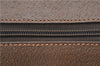 Authentic GUCCI Web Sherry Line Hand Boston Bag GG PVC Leather Brown 7584D