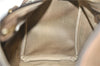 Authentic GUCCI Web Sherry Line Hand Boston Bag GG PVC Leather Brown 7584D
