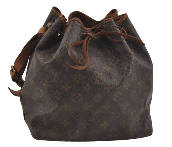 Authentic Louis Vuitton Monogram Petit Noe Shoulder Bag M42226 LV 7585D