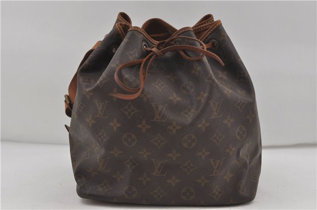 Authentic Louis Vuitton Monogram Petit Noe Shoulder Bag M42226 LV 7585D