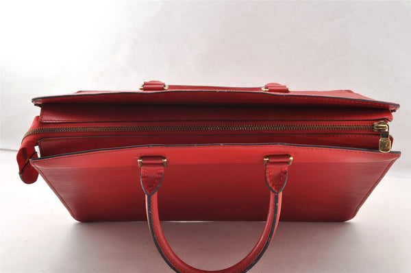 Authentic Louis Vuitton Epi Riviera Hand Bag Red M48187 LV 7587I