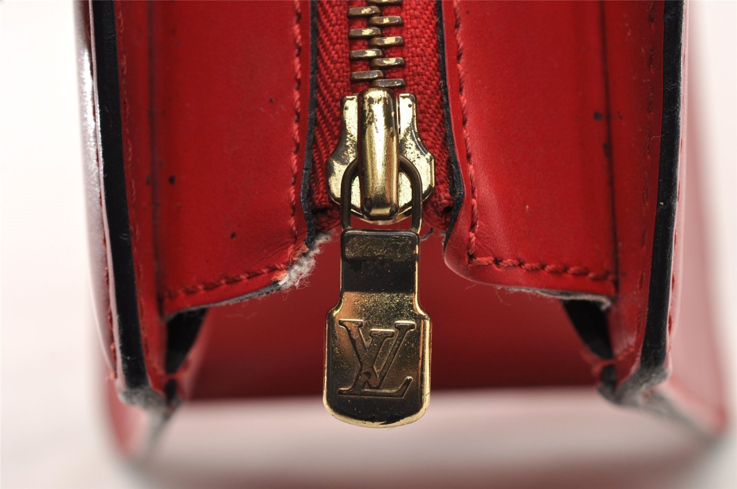 Authentic Louis Vuitton Epi Riviera Hand Bag Red M48187 LV 7587I