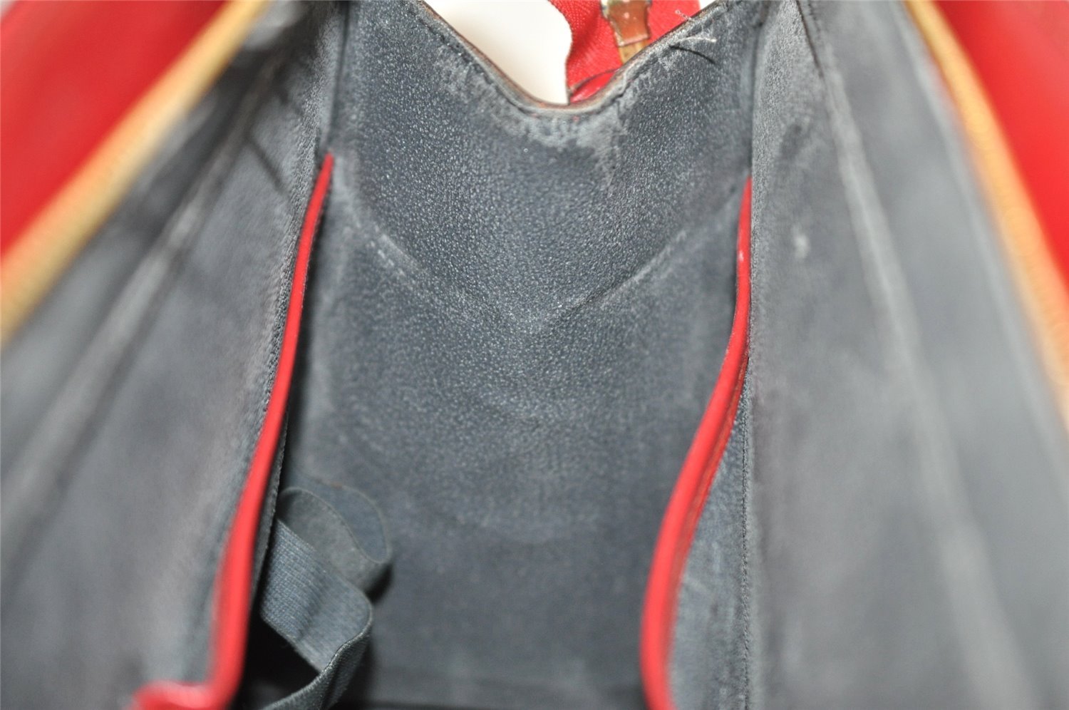 Authentic Louis Vuitton Epi Riviera Hand Bag Red M48187 LV 7587I