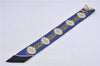 Authentic HERMES Twilly Scarf Silk "Lift Profile" Blue Box 7588C