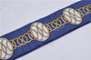 Authentic HERMES Twilly Scarf Silk "Lift Profile" Blue Box 7588C