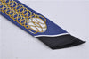 Authentic HERMES Twilly Scarf Silk "Lift Profile" Blue Box 7588C