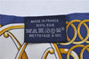 Authentic HERMES Twilly Scarf Silk "Lift Profile" Blue Box 7588C