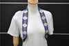 Authentic HERMES Twilly Scarf Silk "Lift Profile" Blue Box 7588C