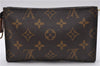 Authentic LOUIS VUITTON Monogram Pouch For Bucket PM LV 7590C