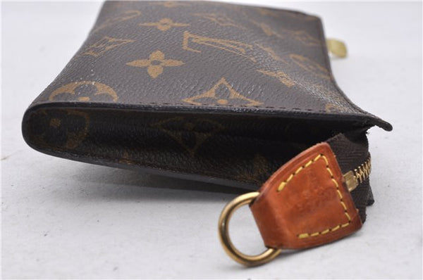 Authentic LOUIS VUITTON Monogram Pouch For Bucket PM LV 7590C
