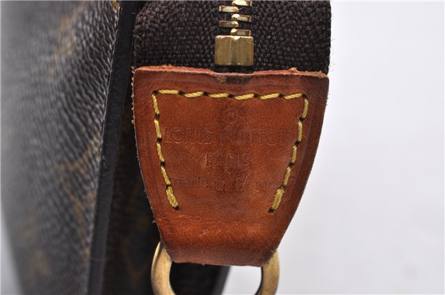 Authentic LOUIS VUITTON Monogram Pouch For Bucket PM LV 7590C