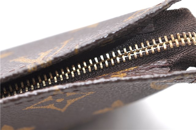 Authentic LOUIS VUITTON Monogram Pouch For Bucket PM LV 7590C