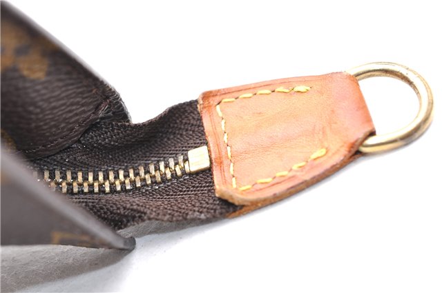 Authentic LOUIS VUITTON Monogram Pouch For Bucket PM LV 7590C