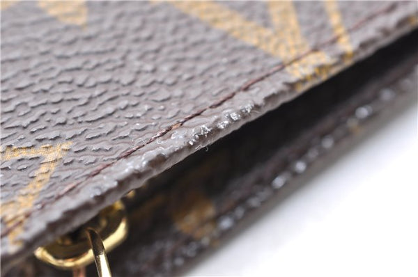 Authentic LOUIS VUITTON Monogram Pouch For Bucket PM LV 7590C