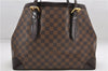 Authentic Louis Vuitton Damier Hampstead MM Shoulder Tote Bag N51204 LV 7590D