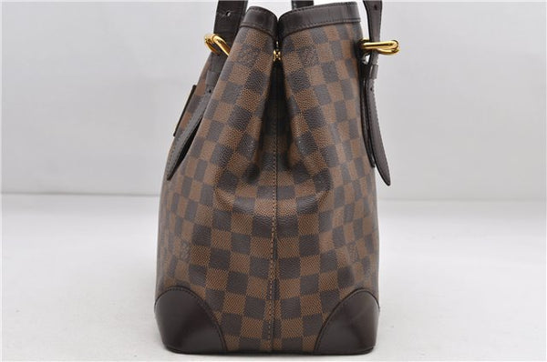 Authentic Louis Vuitton Damier Hampstead MM Shoulder Tote Bag N51204 LV 7590D