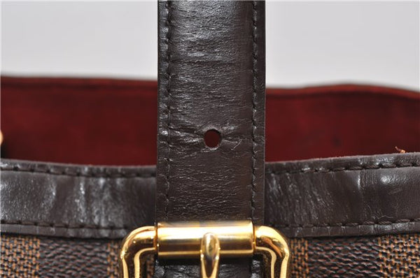 Authentic Louis Vuitton Damier Hampstead MM Shoulder Tote Bag N51204 LV 7590D