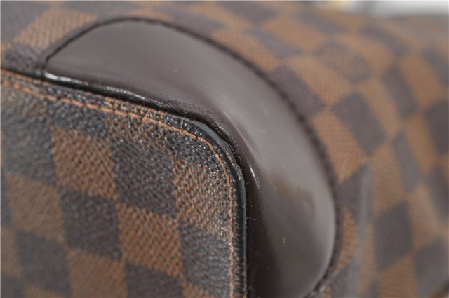 Authentic Louis Vuitton Damier Hampstead MM Shoulder Tote Bag N51204 LV 7590D