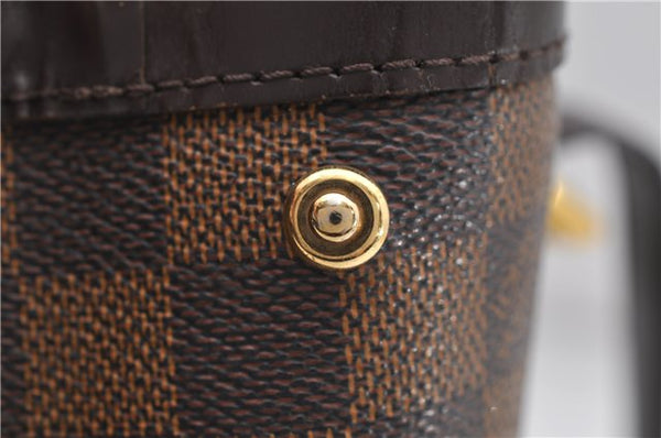 Authentic Louis Vuitton Damier Hampstead MM Shoulder Tote Bag N51204 LV 7590D