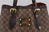 Authentic Louis Vuitton Damier Hampstead MM Shoulder Tote Bag N51204 LV 7590D
