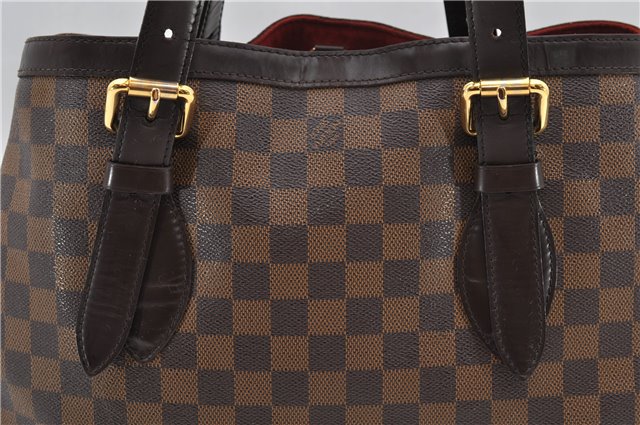 Authentic Louis Vuitton Damier Hampstead MM Shoulder Tote Bag N51204 LV 7590D