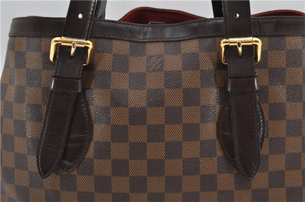 Authentic Louis Vuitton Damier Hampstead MM Shoulder Tote Bag N51204 LV 7590D