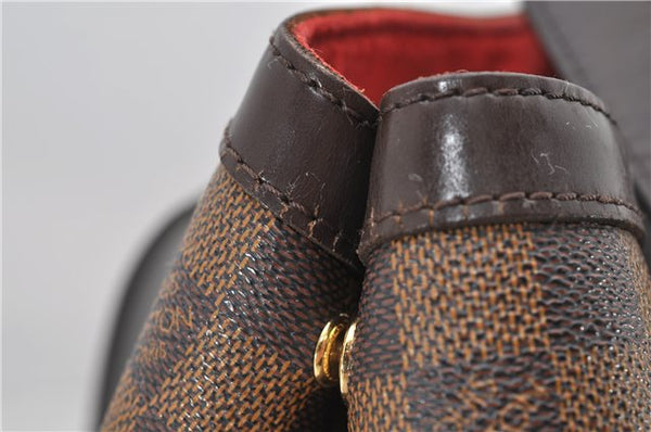 Authentic Louis Vuitton Damier Hampstead MM Shoulder Tote Bag N51204 LV 7590D