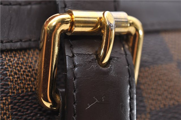 Authentic Louis Vuitton Damier Hampstead MM Shoulder Tote Bag N51204 LV 7590D