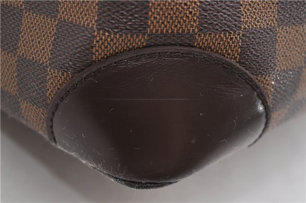 Authentic Louis Vuitton Damier Hampstead MM Shoulder Tote Bag N51204 LV 7590D