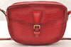 Authentic Louis Vuitton Epi Jeune Fille Shoulder Cross Bag Red M52157 LV 7590I