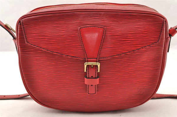 Authentic Louis Vuitton Epi Jeune Fille Shoulder Cross Bag Red M52157 LV 7590I
