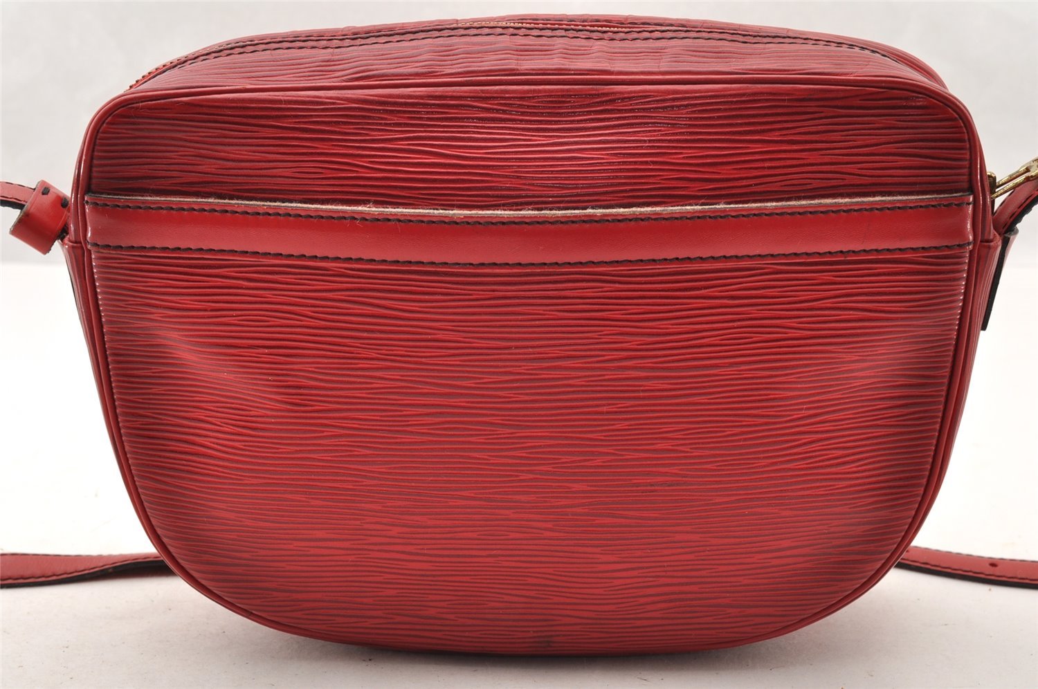 Authentic Louis Vuitton Epi Jeune Fille Shoulder Cross Bag Red M52157 LV 7590I