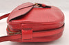 Authentic Louis Vuitton Epi Jeune Fille Shoulder Cross Bag Red M52157 LV 7590I