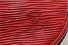 Authentic Louis Vuitton Epi Jeune Fille Shoulder Cross Bag Red M52157 LV 7590I