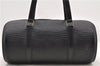 Authentic LOUIS VUITTON Epi Soufflot Black Hand Bag M52222 LV 7591C