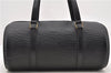 Authentic LOUIS VUITTON Epi Soufflot Black Hand Bag M52222 LV 7591C