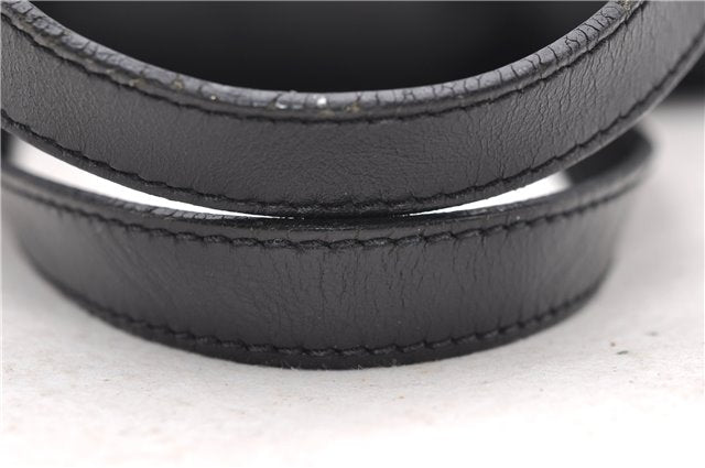 Authentic LOUIS VUITTON Epi Soufflot Black Hand Bag M52222 LV 7591C