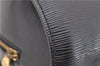 Authentic LOUIS VUITTON Epi Soufflot Black Hand Bag M52222 LV 7591C