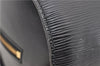 Authentic LOUIS VUITTON Epi Soufflot Black Hand Bag M52222 LV 7591C